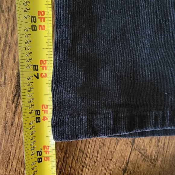 Tribal Corduroy Stretch Extensible Straight Leg Pants Black Sz 8 PETITE Preppy - Picture 6 of 10